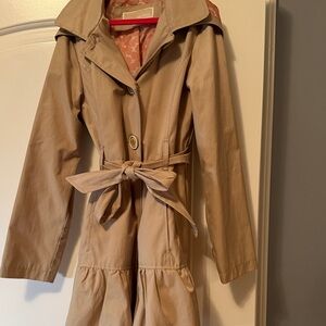 Michael Kors Tan Kids Raincoat